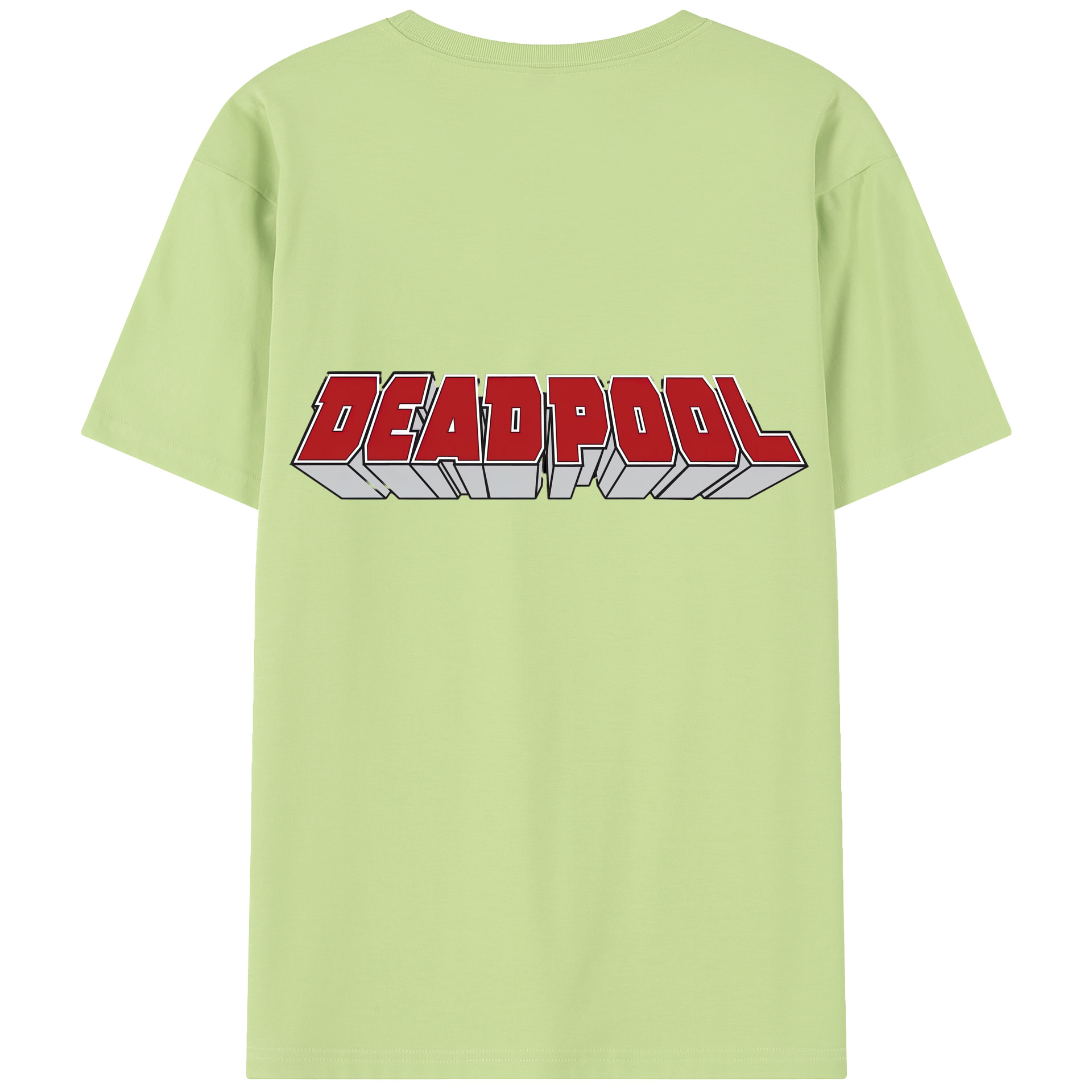 （画像用） Deadpool デッドプール 綿100％半袖Tシャツ（背面プリント）